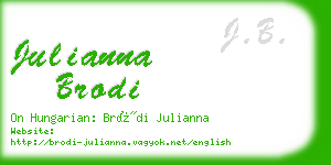 julianna brodi business card