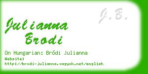 julianna brodi business card